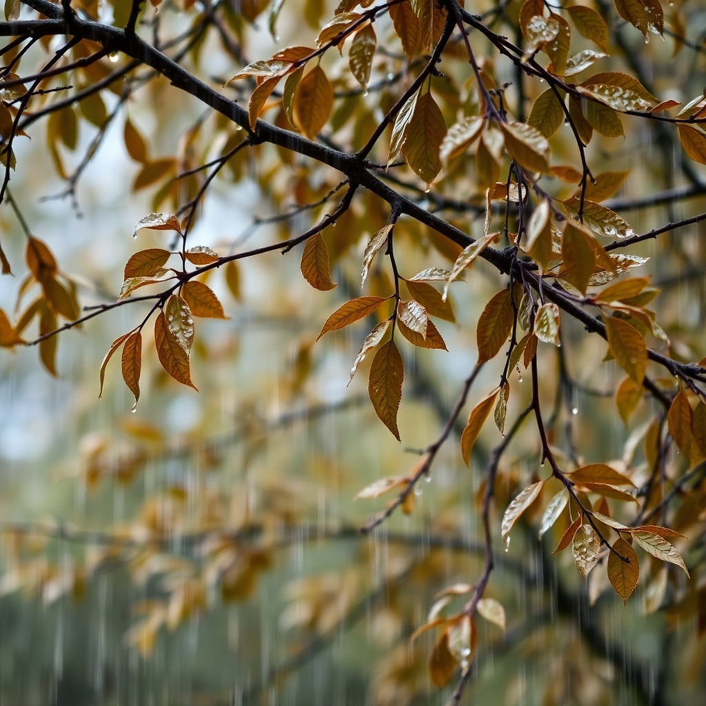 The prime image of a wet rain scene